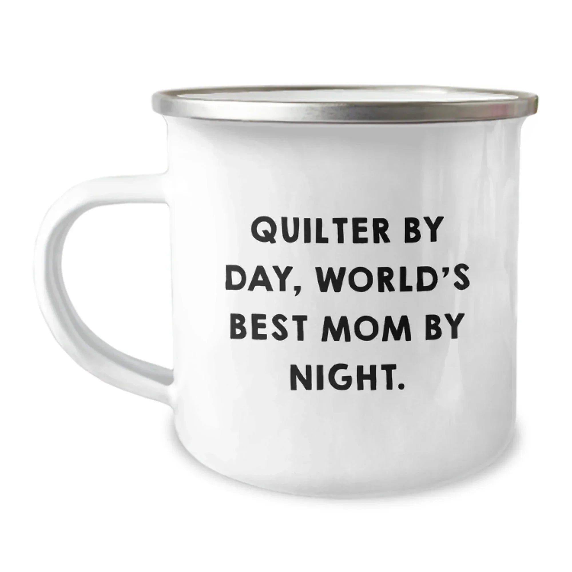 Quilter Gifts from Mom, Funny Camping Mug for Quilter By Day, World's Best Mom By Night Graduation Unique Gifts