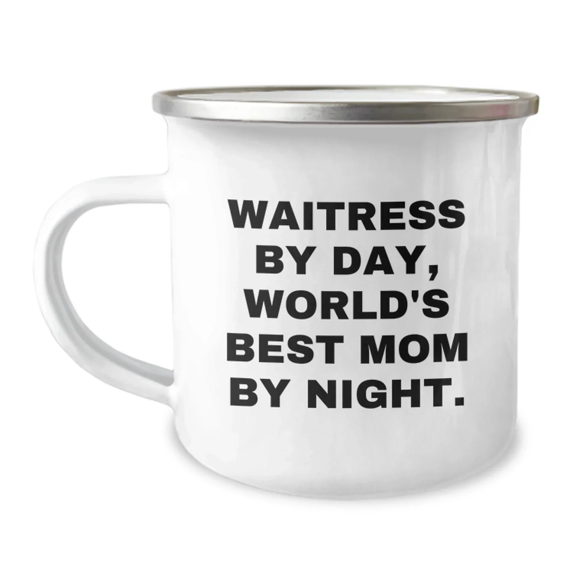 Funny Waitress Gifts, World's Best Mom Camping Mug for Christmas, Gifts from Family to Waitress, Unique Gifts for Waitress