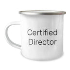 Funny Director Quotes Gifts from Men on Valentine's Unique Director Camping Mug, Funny Director Quote for Director Love, Funny Director Quote for Director Friendship