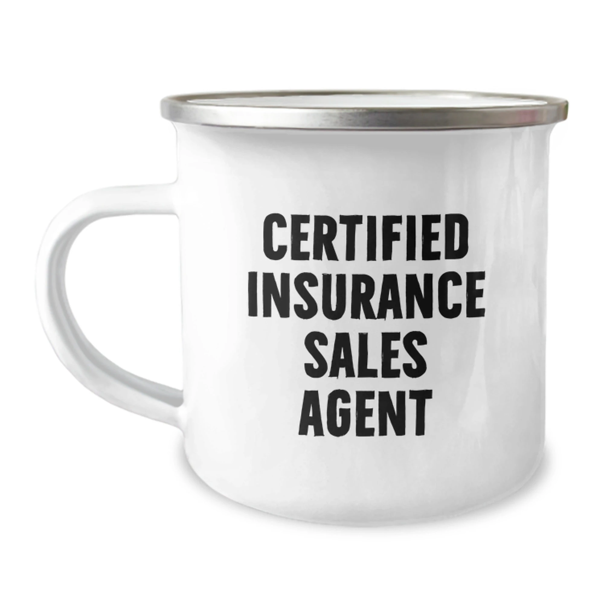 Unique Gifts for Insurance Sales Agent Friends and Family, Funny Certified Insurance Sales Agent Camping Mug, Christmas Unique Office Mugs for Men and Women