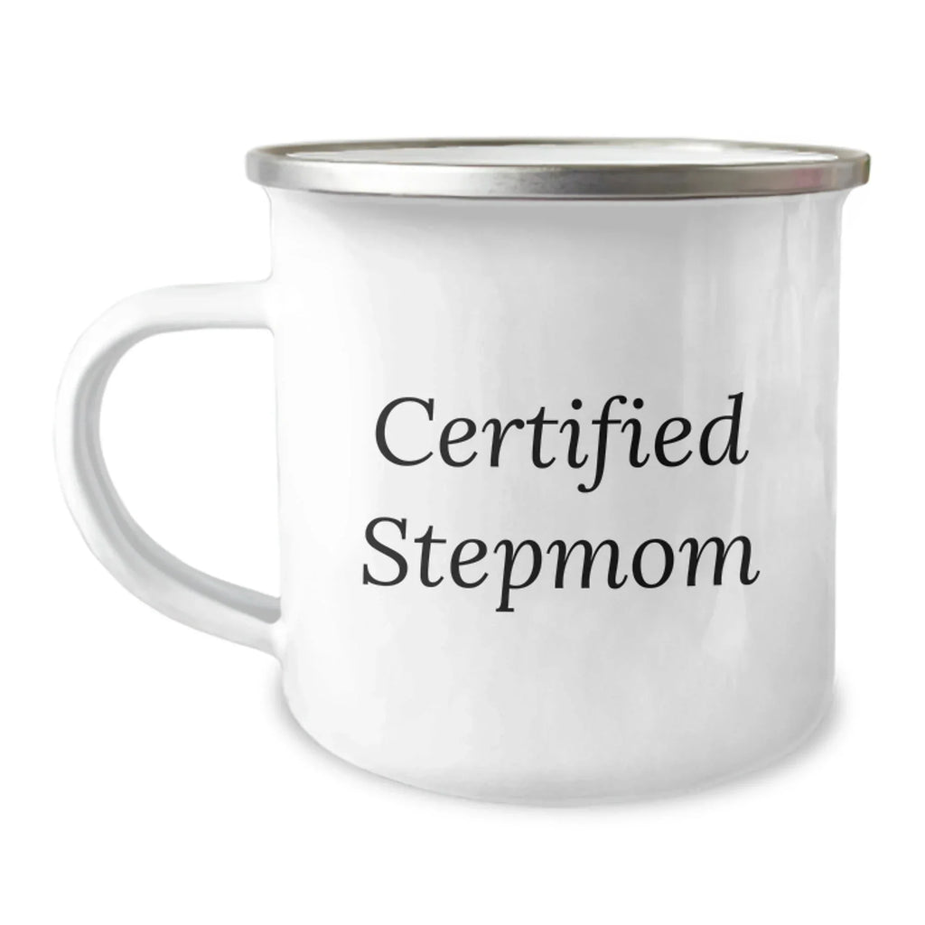 Funny Stepmom Gifts from Men - 'Certified Stepmom' Christmas Unique Mugs for Stepmom