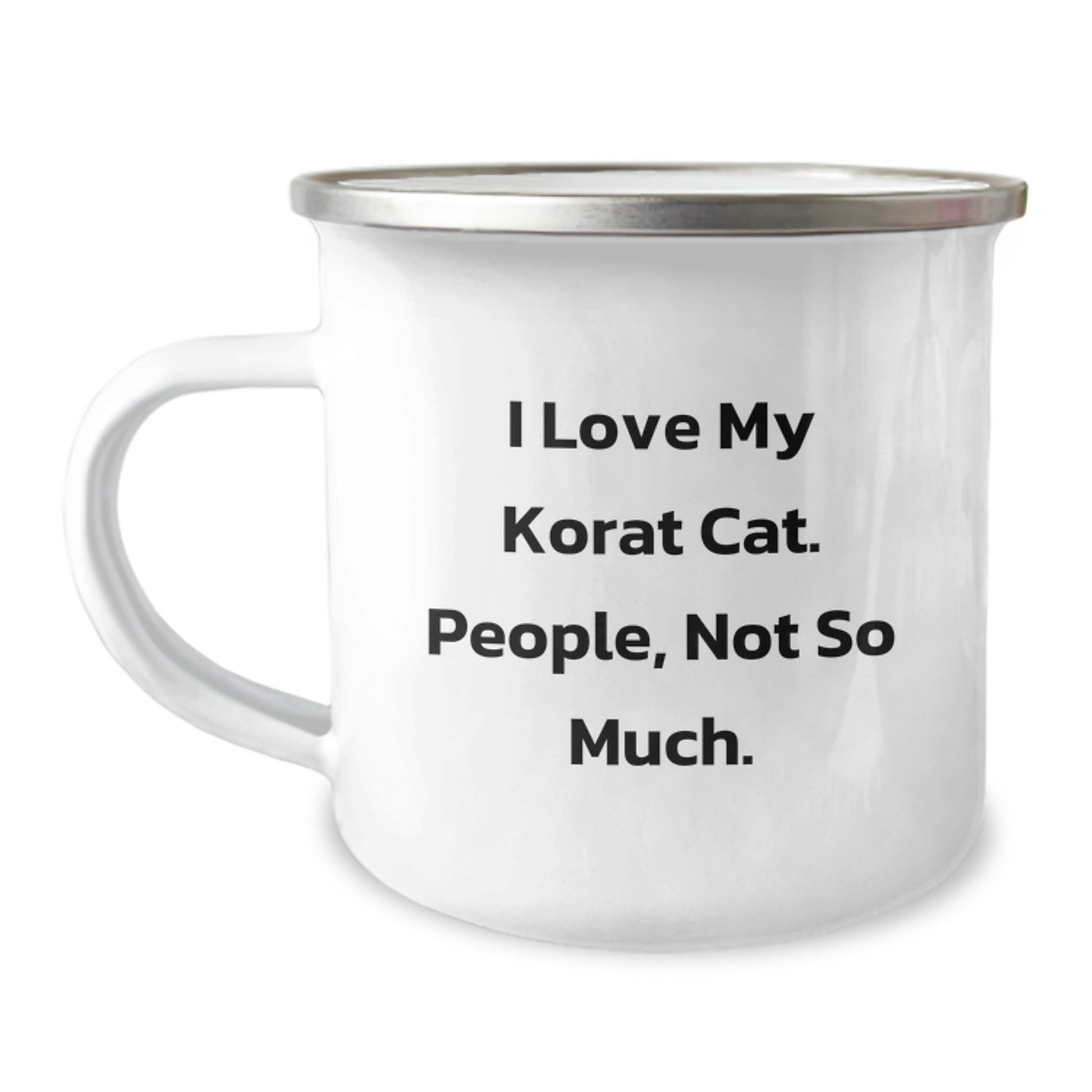 Korat Cat Lovers Unite - Funny Camping Mug Gifts from Friends for Korat Cat Enthusiasts on Birthday - Image 1