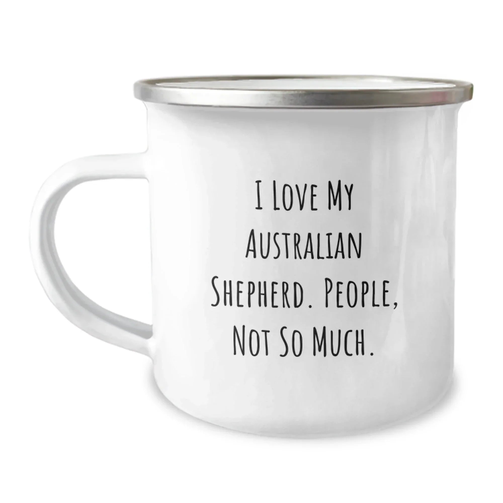 Australian Shepherd Dog Funny Camping Mug Gifts from Men to Friends for Christmas
