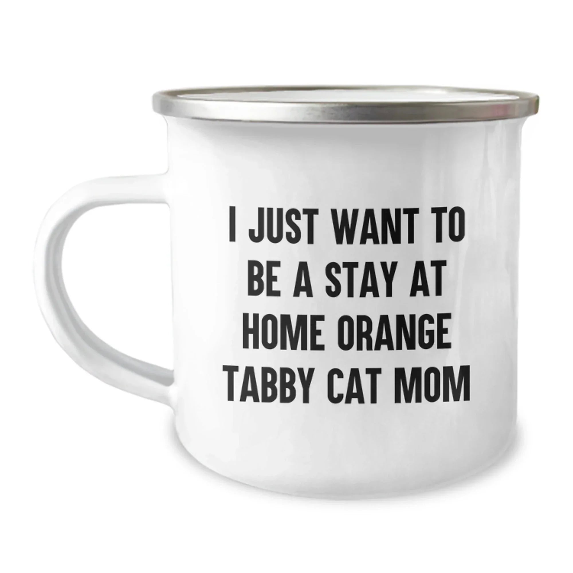 Funny Orange Tabby Cat Gifts for Orange Tabby Cat Lovers - Orange Tabby Cat Mom Camping Mug, Perfect for Christmas Unique Gifts from Men to Women, Coworkers or Friends