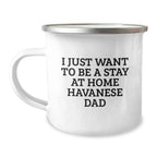 Funny Havanese Dog Dad Gifts from Men to Men, Unique Christmas Unique Gifts for Havanese Dog Lovers, Camping Mug