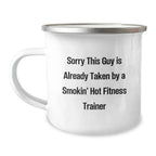 Funny Fitness Trainer Mugs Gifts from Friends, Christmas Unique Gifts for Fitness Trainer, Sorry This Guy Is Already Taken