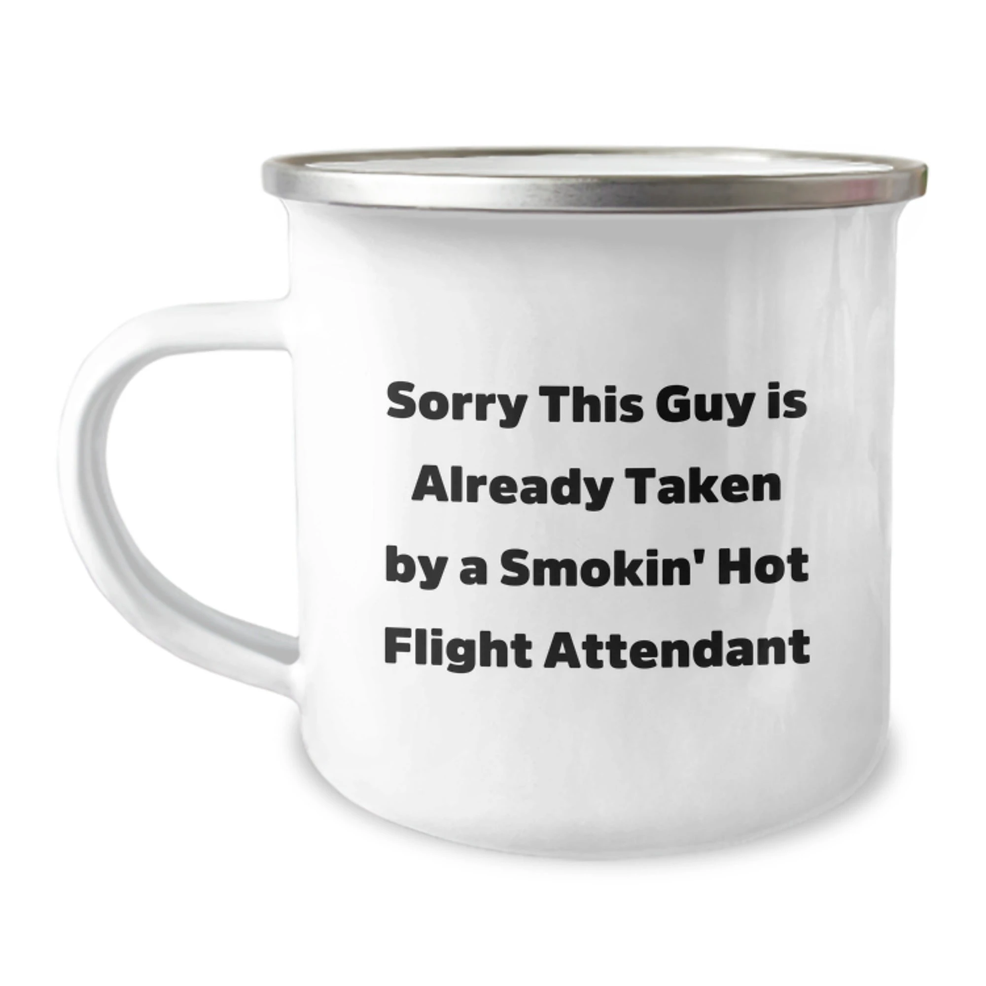 Funny Flight Attendant Gifts for Men, Gifts from Friends to Coworkers, Smokin' Hot Flight Attendant Camping Mug, Christmas Unique Gifts