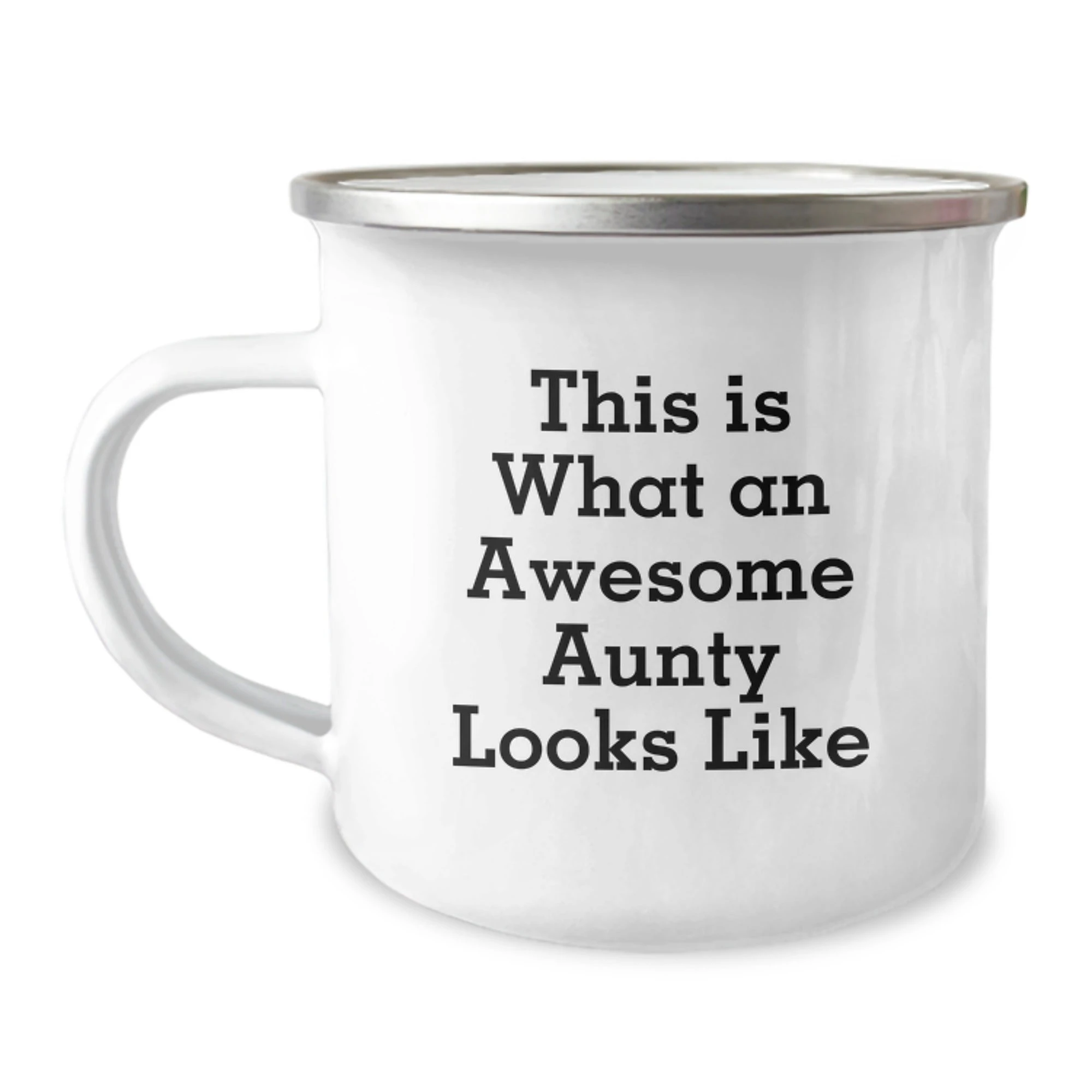 Funny Aunty Gifts from Men, Women, or Friends - 'This Is What An Awesome Aunty Looks Like' Birthday Camping Mug