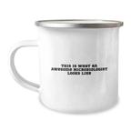 Funny Microbiologist Gifts for Men - This Is What An Awesome Microbiologist Looks Like Birthday Unique Gifts from Friends to Family - 12 oz Stainless Steel Camping Mug - Image 1