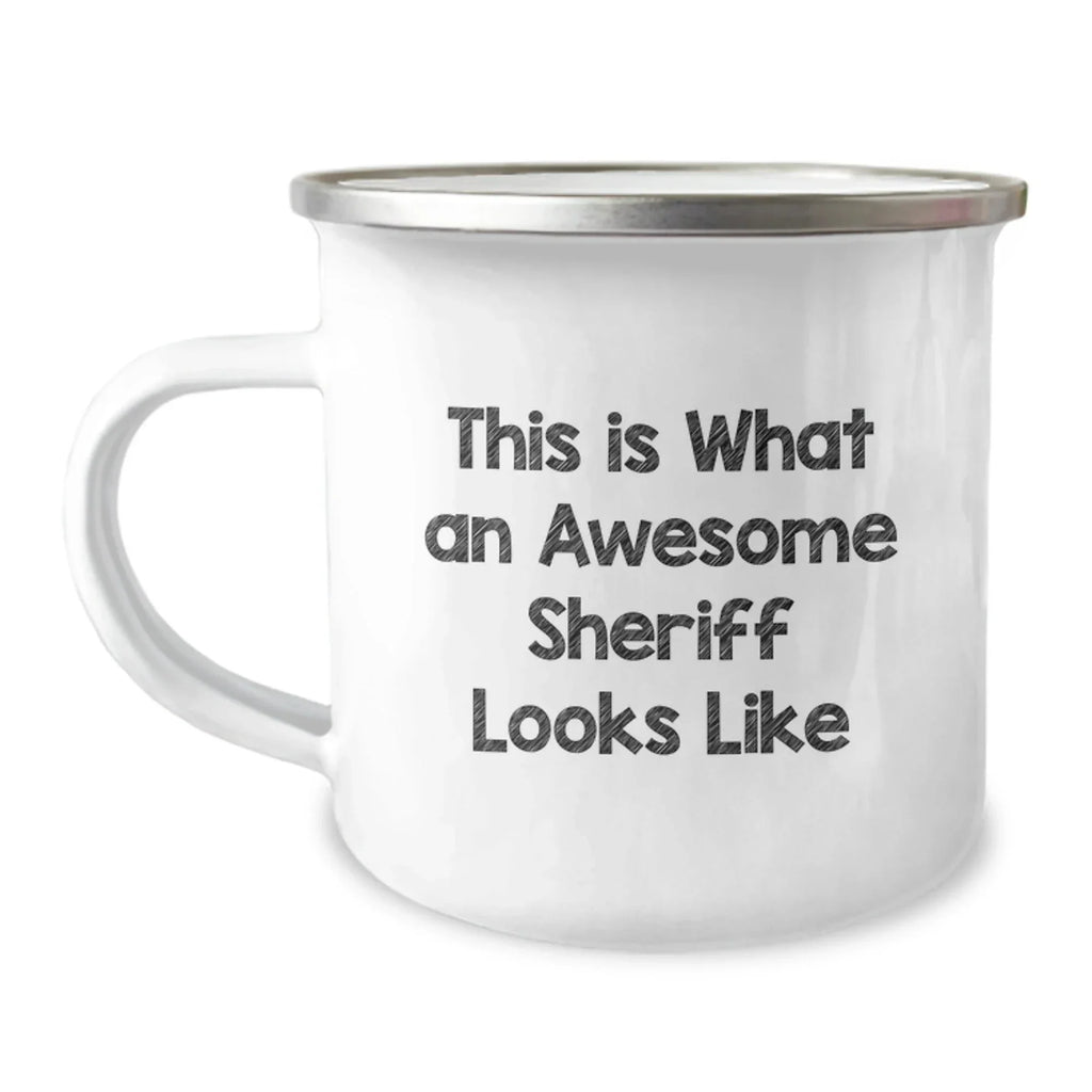 Funny Sheriff Gifts for Men, This Is What An Awesome Sheriff Looks Like, Camping Mug for Graduation, Gifts from Men, Gifts for Sheriff
