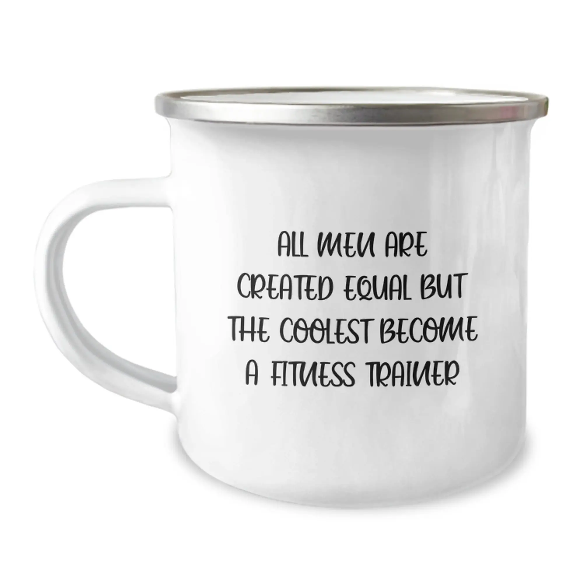 Equal, Coolest Become Fitness Trainer Keepsake Camping Mug Birthday Gift - Image 1