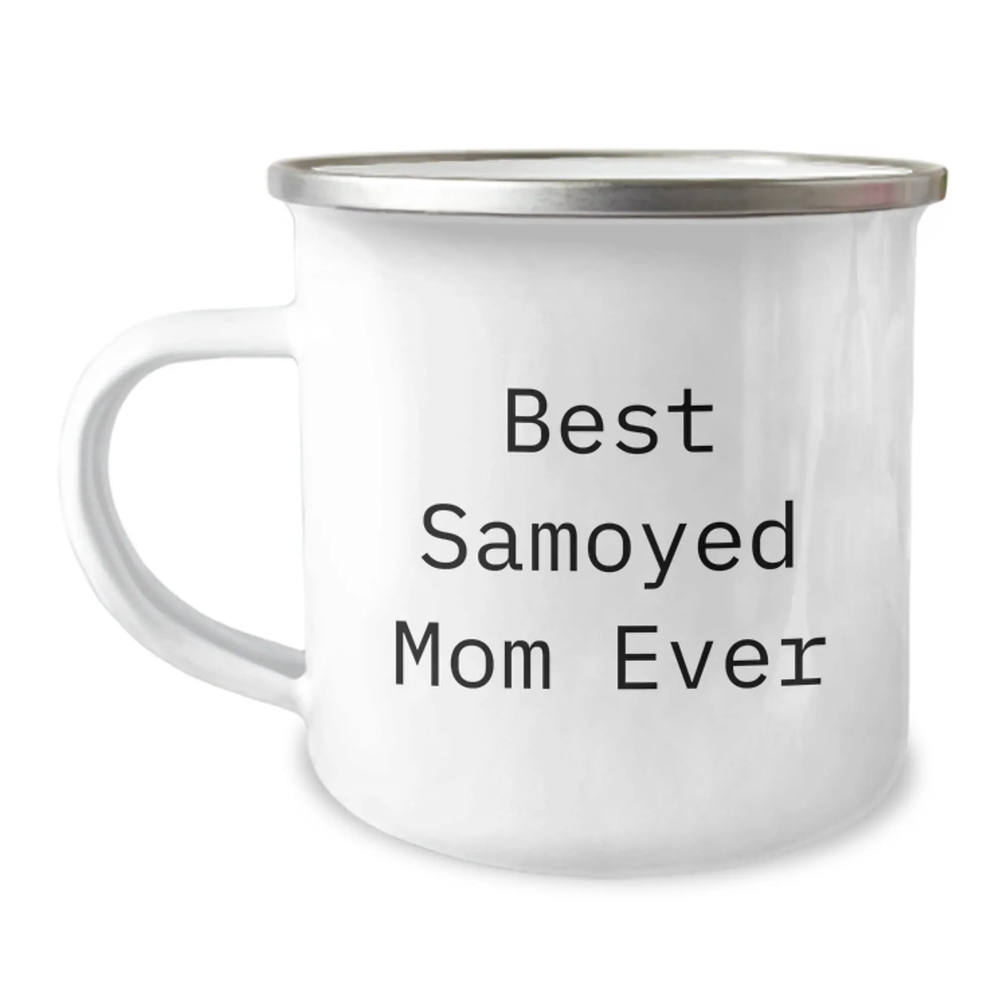 Samoyed Dog Camping Mug Gifts from Family - Funny Birthday Unique Gifts for Best Samoyed Mom Ever, Stainless Steel with Enamel Finish - Image 1