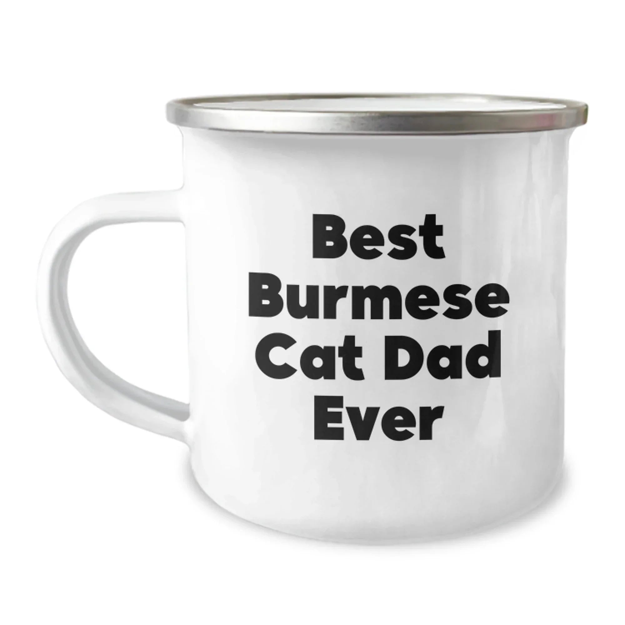 Funny Burmese Cat Dad Camping Mug Gifts from Men to Friends for Graduation Unique