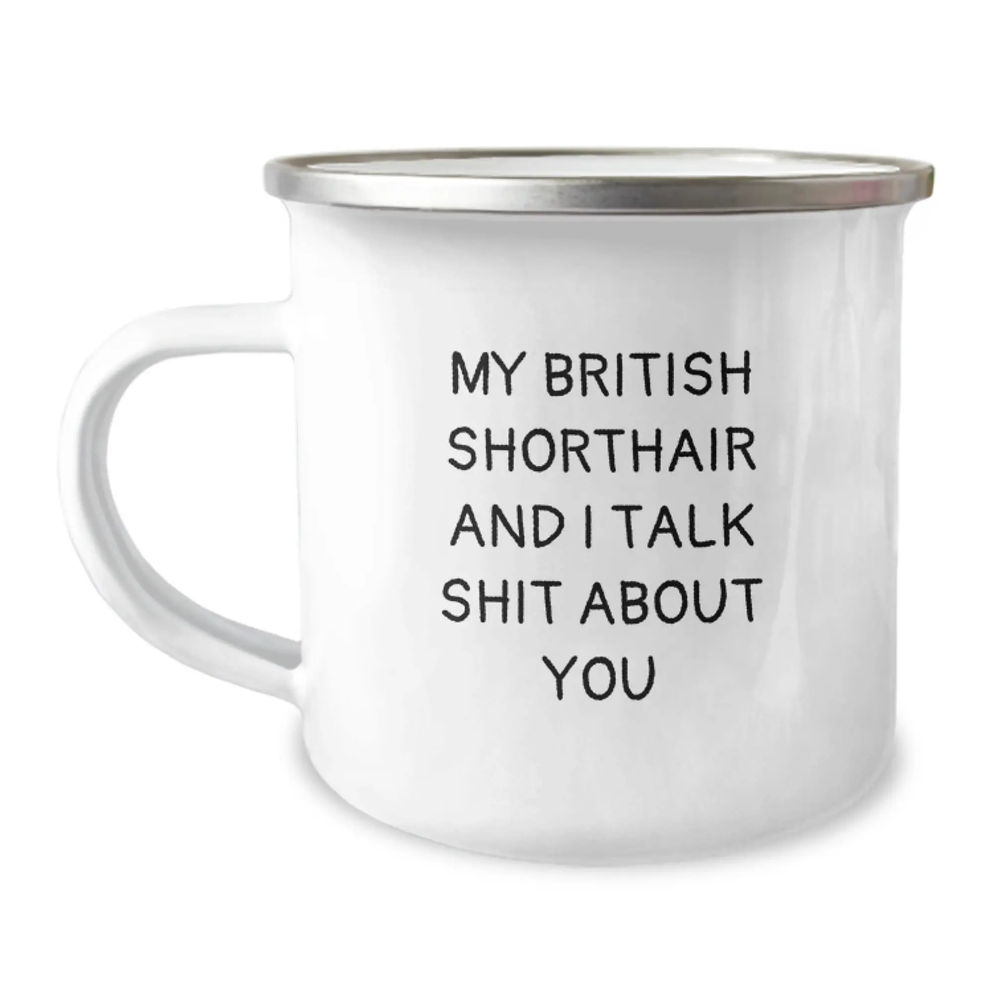 Graduation Gift British Shorthair Camping Mug for Her Present - Image 1