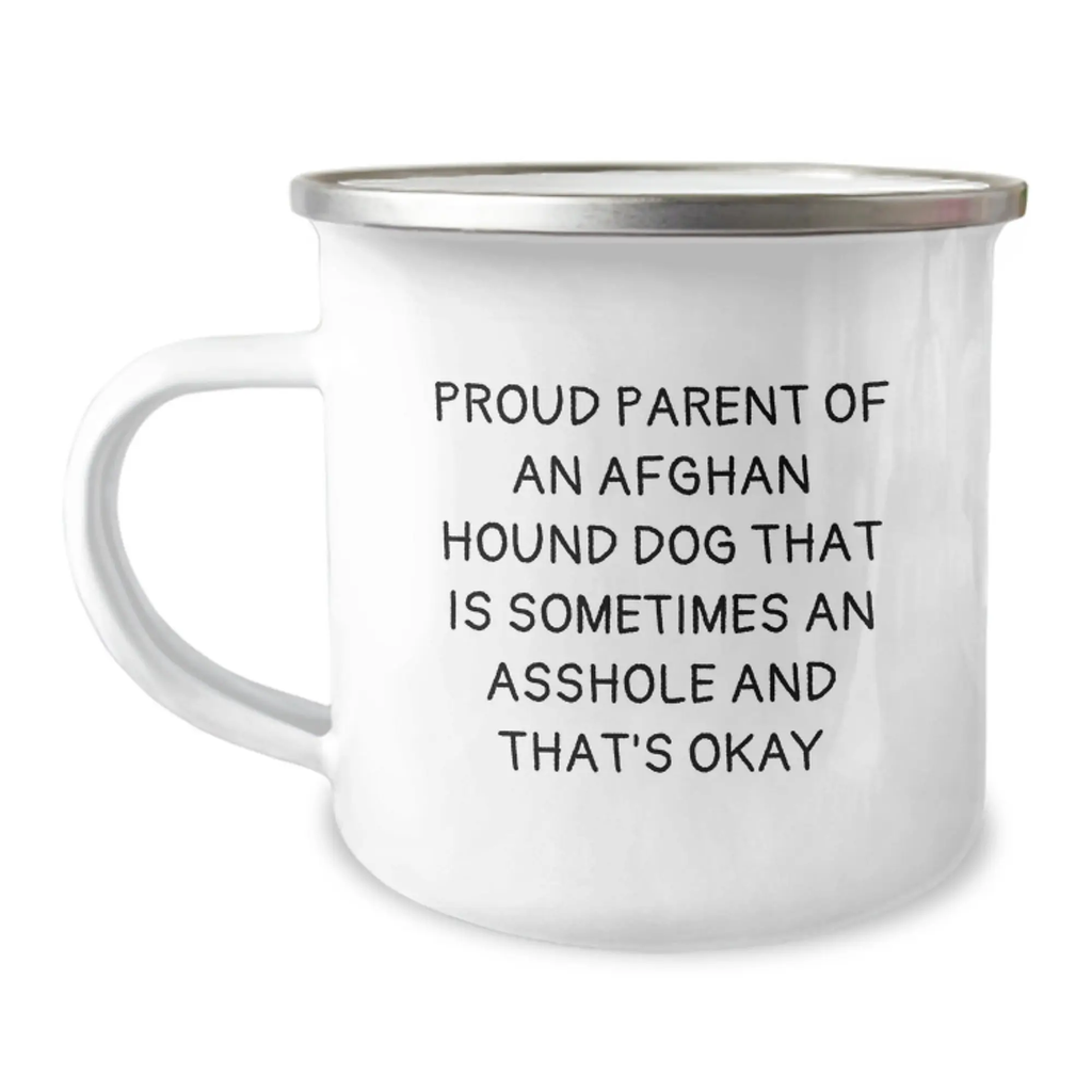 Funny Afghan Hound Dog Gifts from Mom, Dad, or Friends - Proud Parent Camping Mug for Graduation Unique Gifts - Image 1
