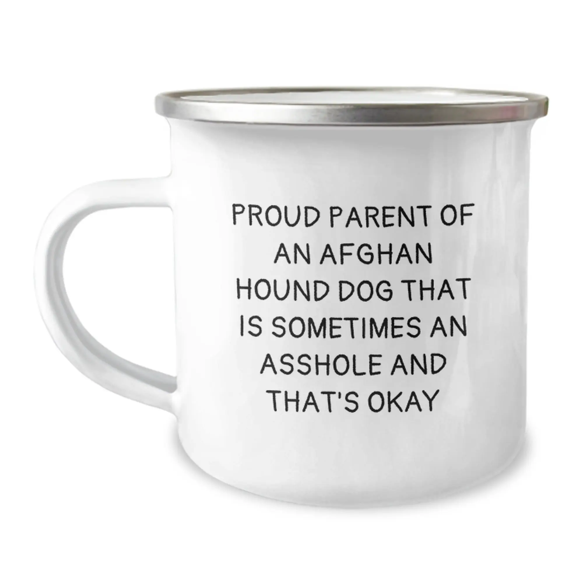 Funny Afghan Hound Dog Gifts from Mom, Dad, or Friends - Proud Parent Camping Mug for Graduation Unique Gifts - Image 1