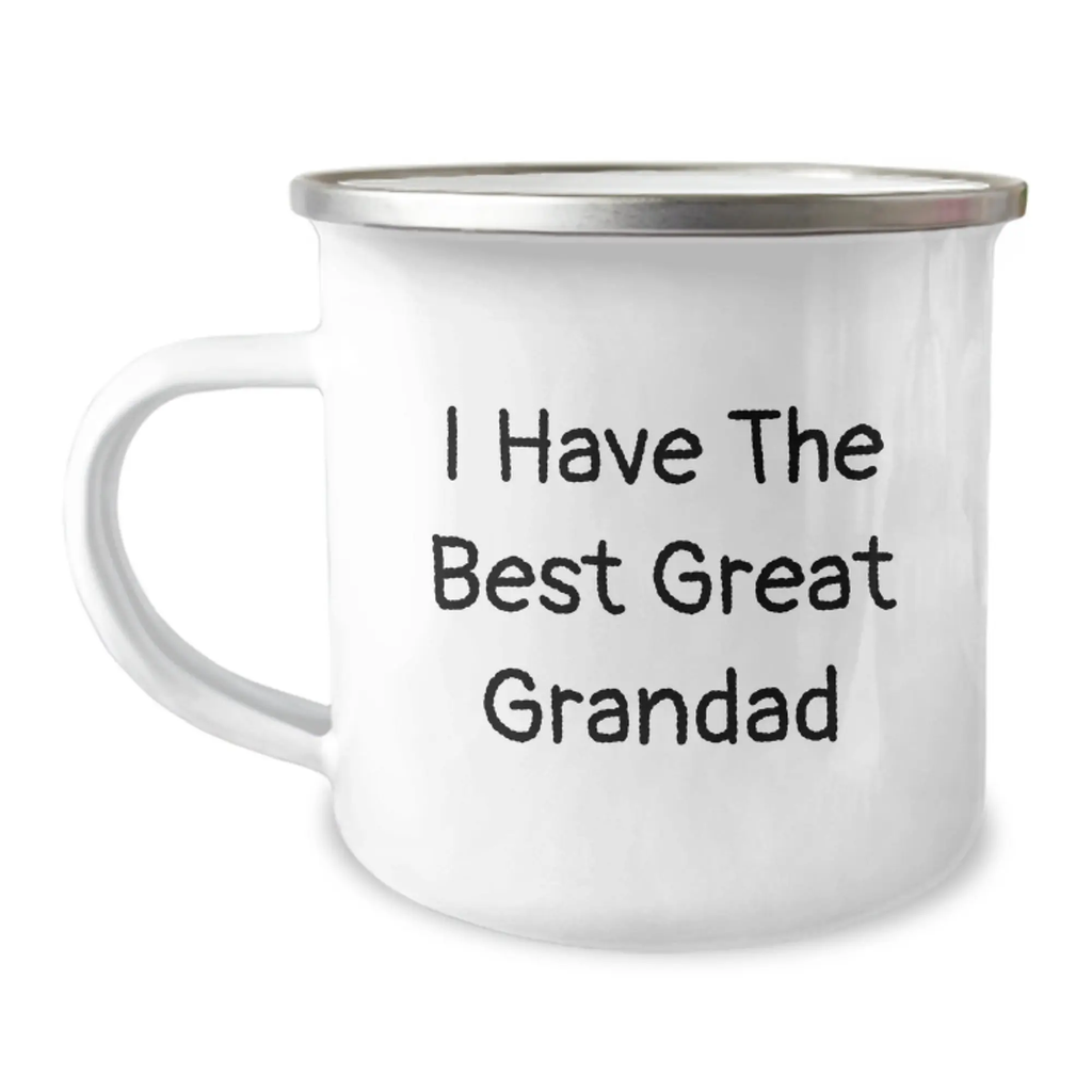 Funny Grandad Gifts from Family, Great Grandad Camping Mug for Graduation Unique Presents - Image 1