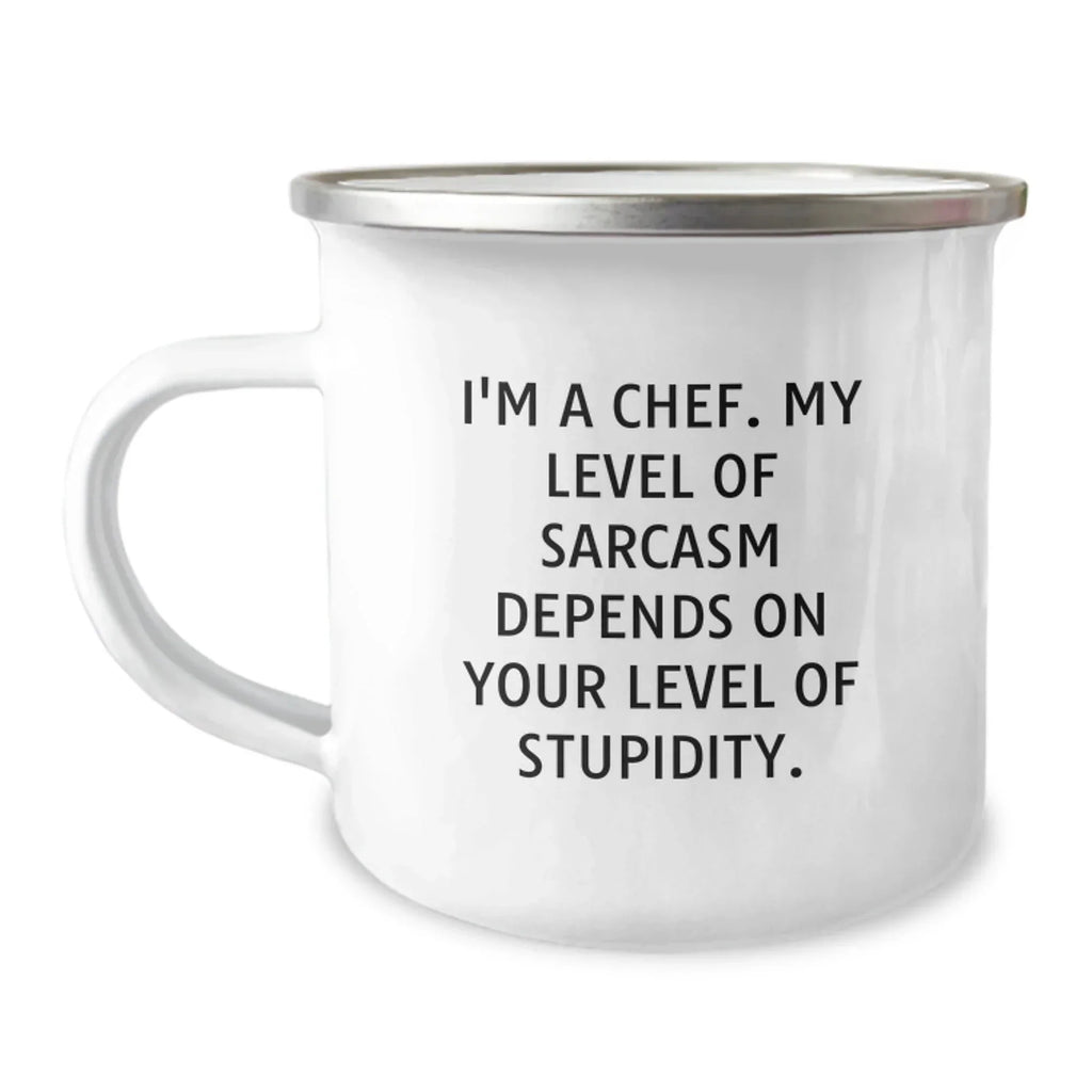 Funny Chef Camping Mugs Gifts from Friends for Chef Men Unique Christmas Unique Gifts