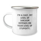 Funny Chef Camping Mugs Gifts from Friends for Chef Men Unique Christmas Unique Gifts
