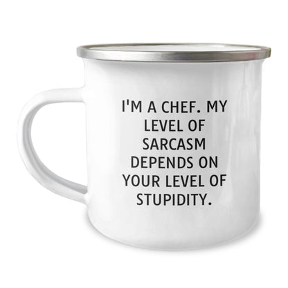 Funny Chef Camping Mugs Gifts from Friends for Chef Men Unique Christmas Unique Gifts - Image 1