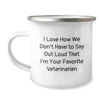 Funny Veterinarian Gift, Christmas Unique Mugs for Veterinarians, Camping Mug from Friends