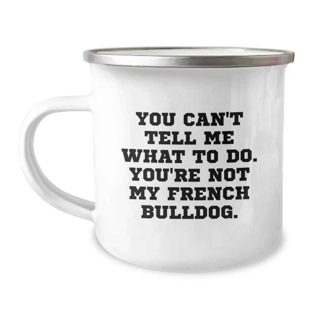 French Bulldog Lover Gifts from Friends, Funny Camping Mugs for Women Men Valentine's Unique Gifts