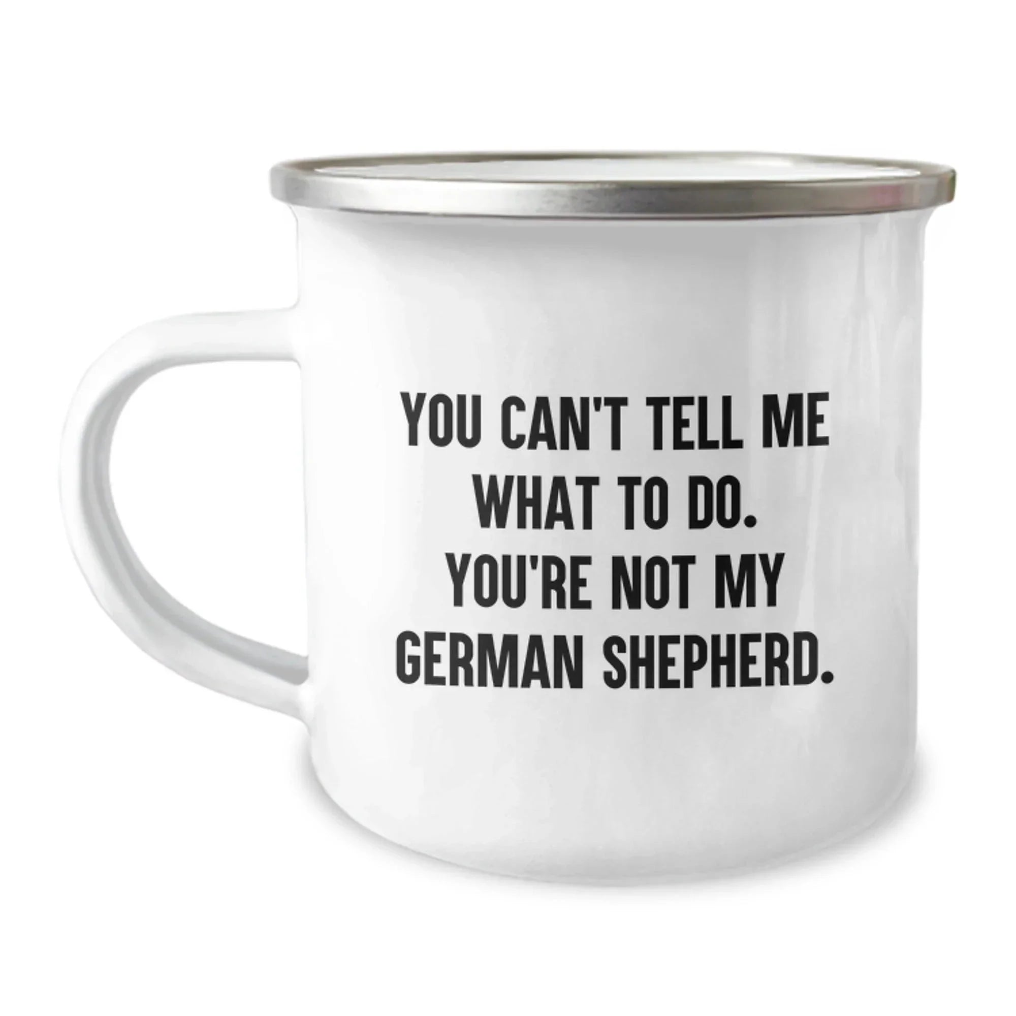 Funny German Shepherd Dog Camping Mug Gifts from Friends to Family Members on Valentine's