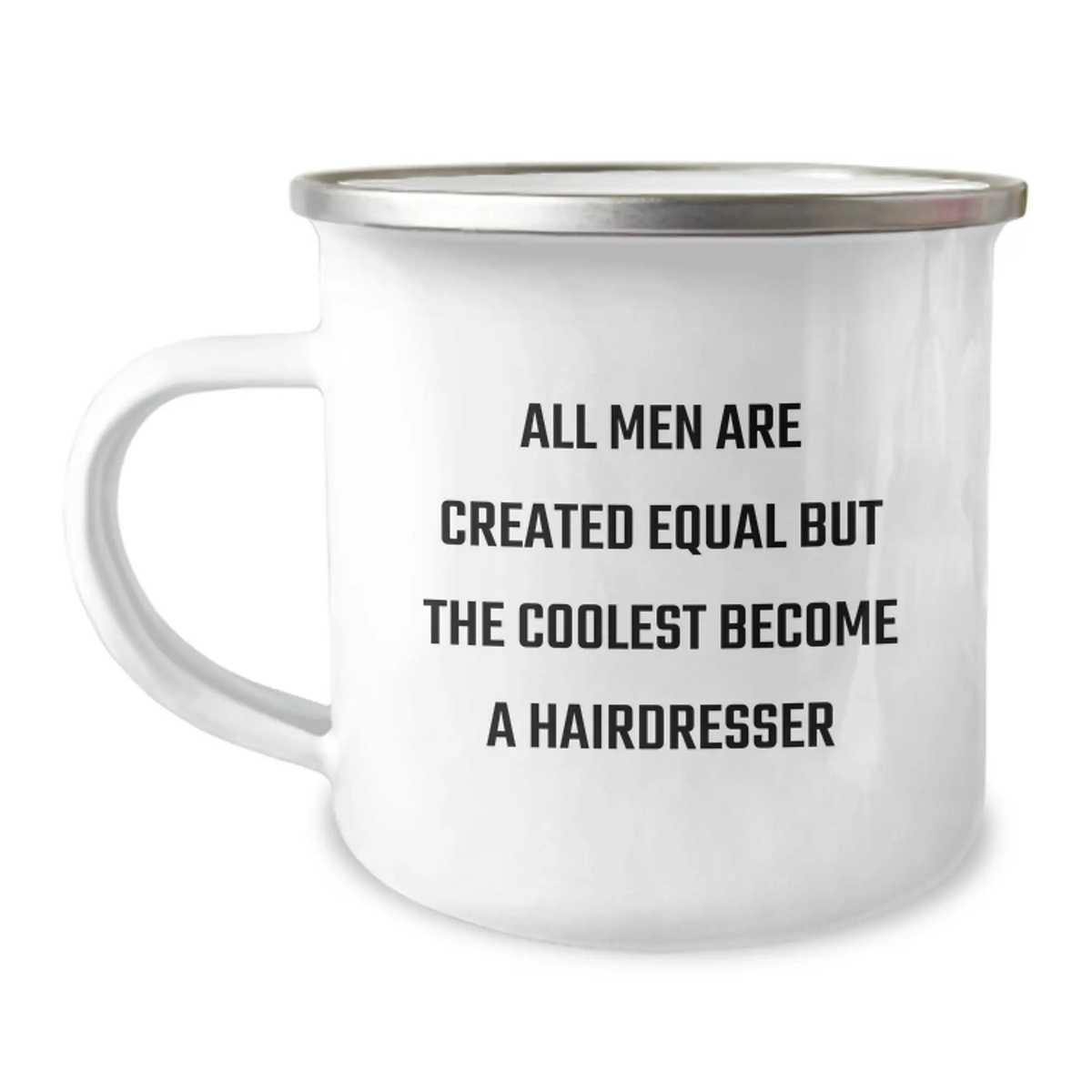 Hairdresser Keepsake Premium Camping Mug for Him Christmas Gift - Image 1