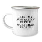 Australian Cattle Dog Lover Gifts from Men to Women - Funny Camping Mug for Valentine's Unique Gifts
