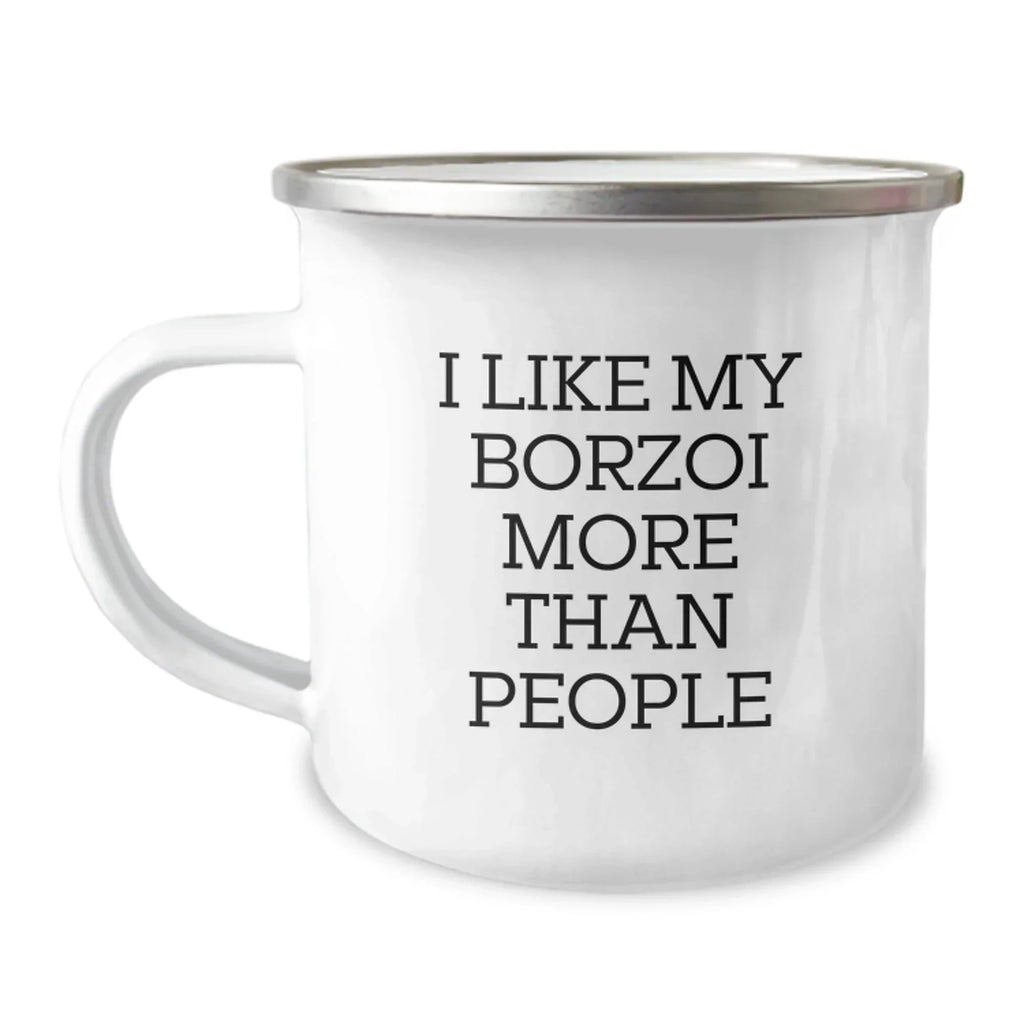 Funny Borzoi Dog Lovers Gifts from Friends Valentine's Unique Mugs for Men Women Borzoi Dog Enthusiasts