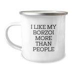 Funny Borzoi Dog Lovers Gifts from Friends Valentine's Unique Mugs for Men Women Borzoi Dog Enthusiasts