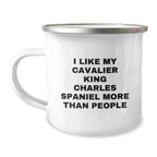 Funny Cavalier King Charles Spaniel Dog Lover Camping Mug Gifts from Family, Friends, Men, Women on Valentine's
