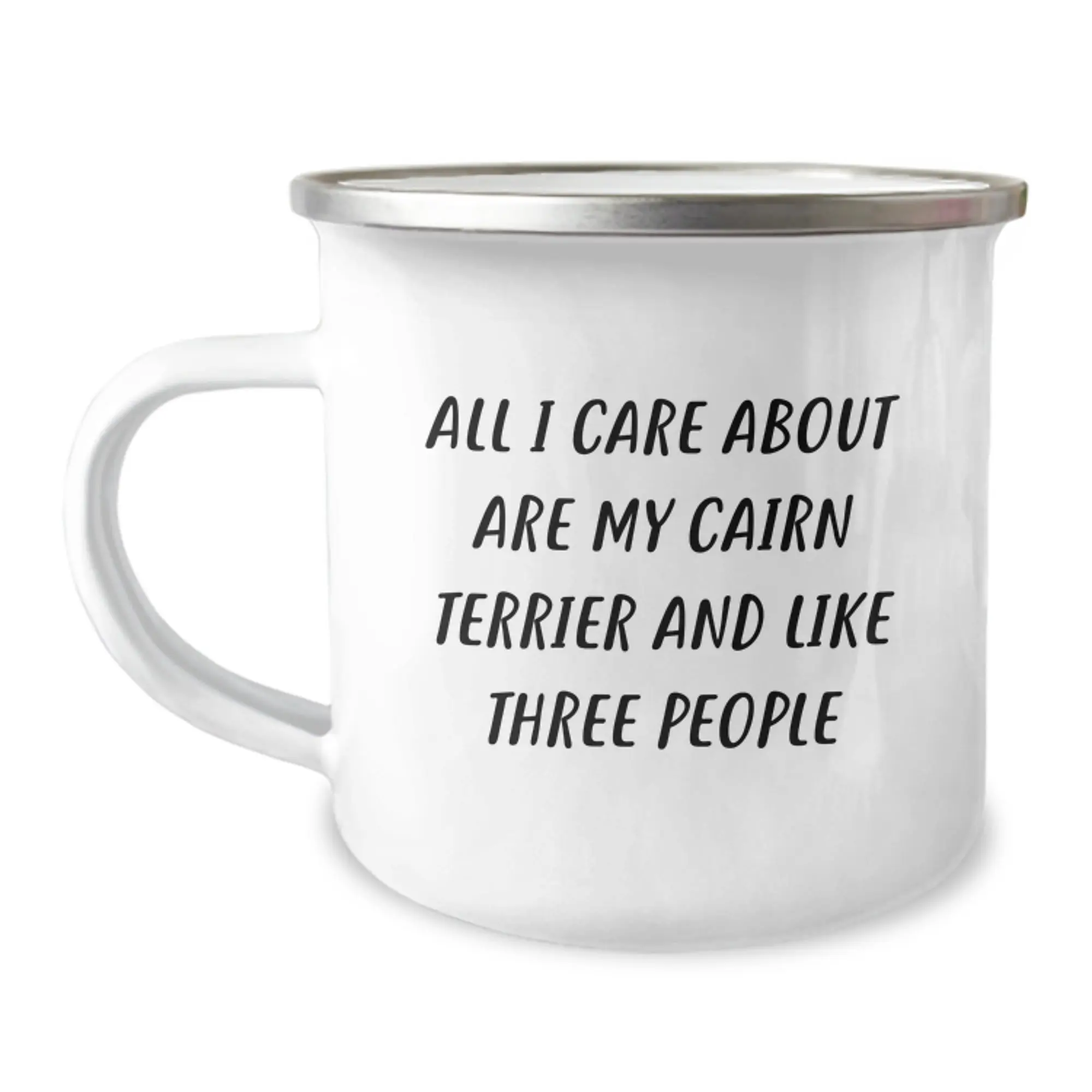 Cute Cairn Terrier Dog Gifts for Men, Funny Camping Mug, Perfect Birthday Unique Gifts from Friends - Image 1