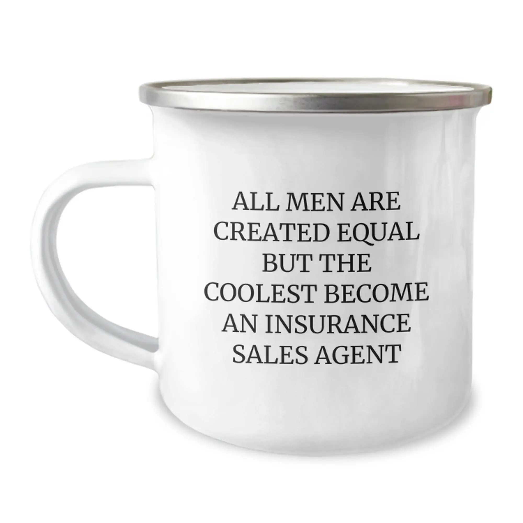 Insurance Sales Agent Gift for Him - A Humorous Keepsake Camping Mug - Image 1