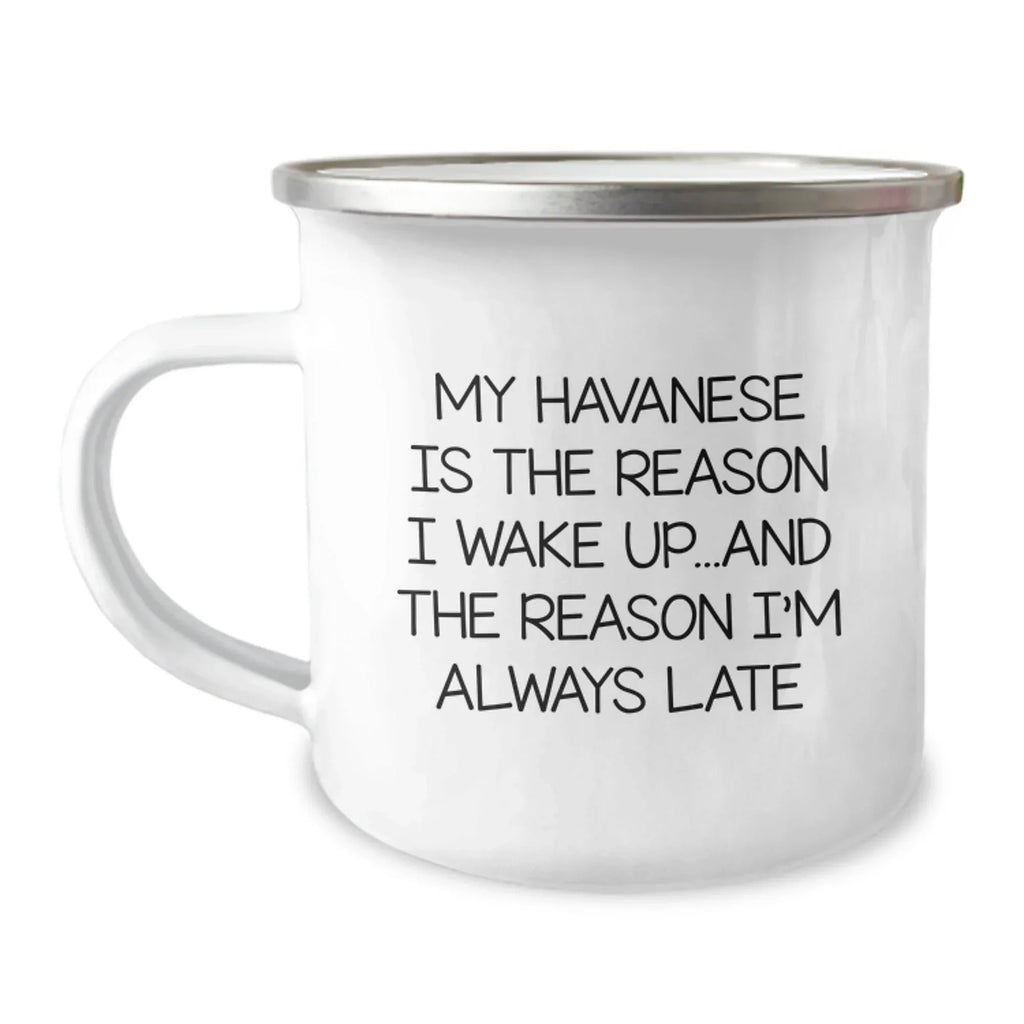 Havanese Dog Lovers Gifts from Family - My Havanese Dog Camping Mug for Men or Women - Funny Quote Birthday Unique Gifts