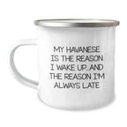Havanese Dog Lovers Gifts from Family - My Havanese Dog Camping Mug for Men or Women - Funny Quote Birthday Unique Gifts
