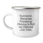 Funny Surveyor Gifts, Camping Mug for Surveyor Friends, Birthday Unique Gifts from Friends to Surveyor - Image 1