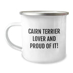 Cairn Terrier Lovers Camping Mug Gift For Dog Owners