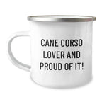 Cane Corso Dog Lovers Valentines Camping Mug Gift For Him Or Her