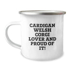 Funny Cardigan Welsh Corgi Camping Mug For Dog Lovers Valentine Gift