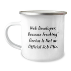 Birthday Gift Web Developer Camping Mug for Her Present - Image 1