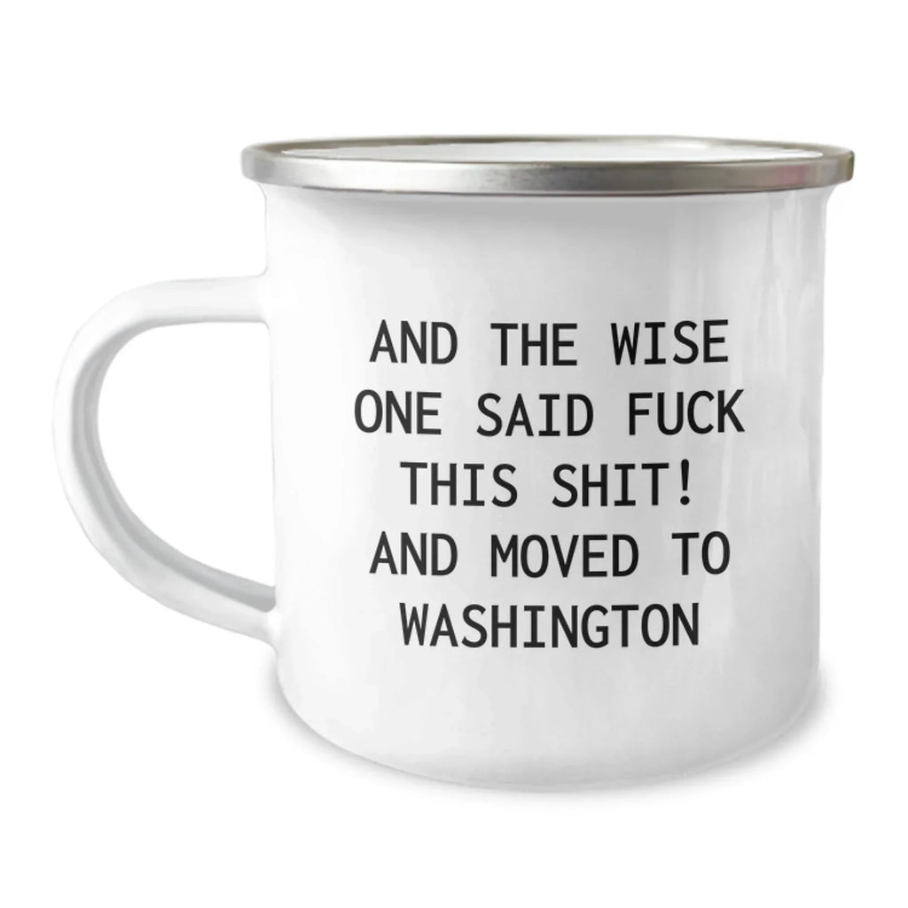 Washington State Camping Mug For Outdoors Lovers Gift