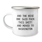 Washington State Camping Mug For Outdoors Lovers Gift
