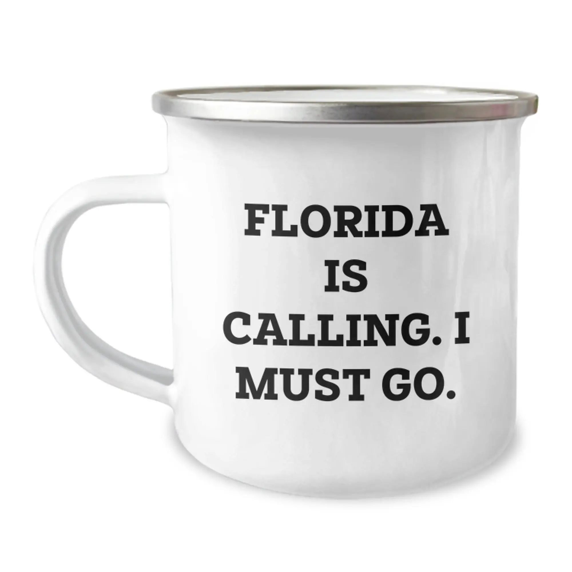 Funny Florida Camping Mug Gifts from Friends, Birthday Unique Gifts for Men Women, Florida Is Calling. I Must Go.! - Image 1