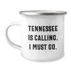 Tennessee Love Call Gifts for Men - Tennessee Is Calling I Must Go Camping Mug, Funny Valentine's Unique Gifts from Men