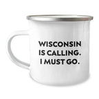 Wisconsin Love Gifts from Friends and Family - Funny Camping Mug for Valentine's