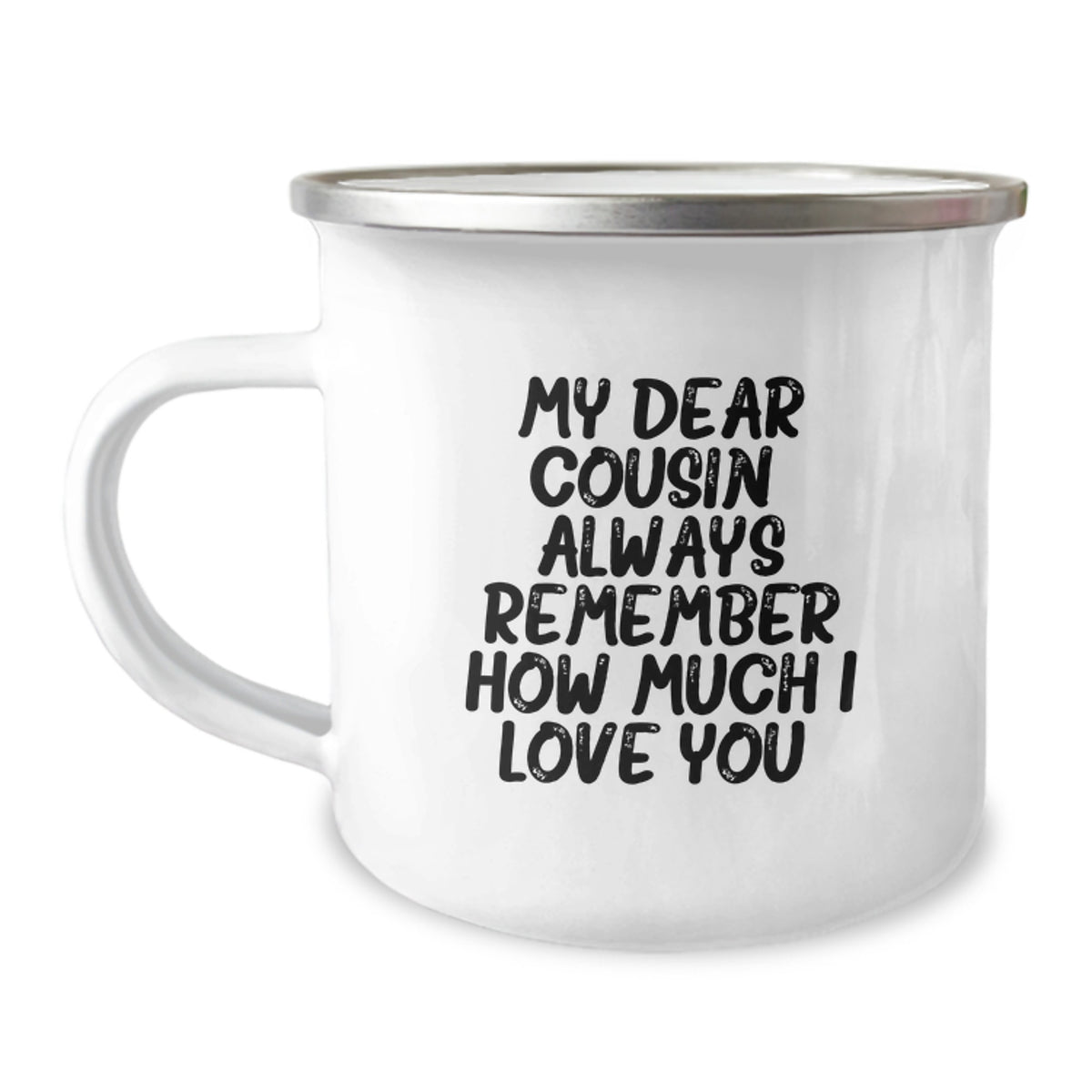 Christmas Gift for Her - Cousin Camping Mug, Sweet Sentiment - Image 1