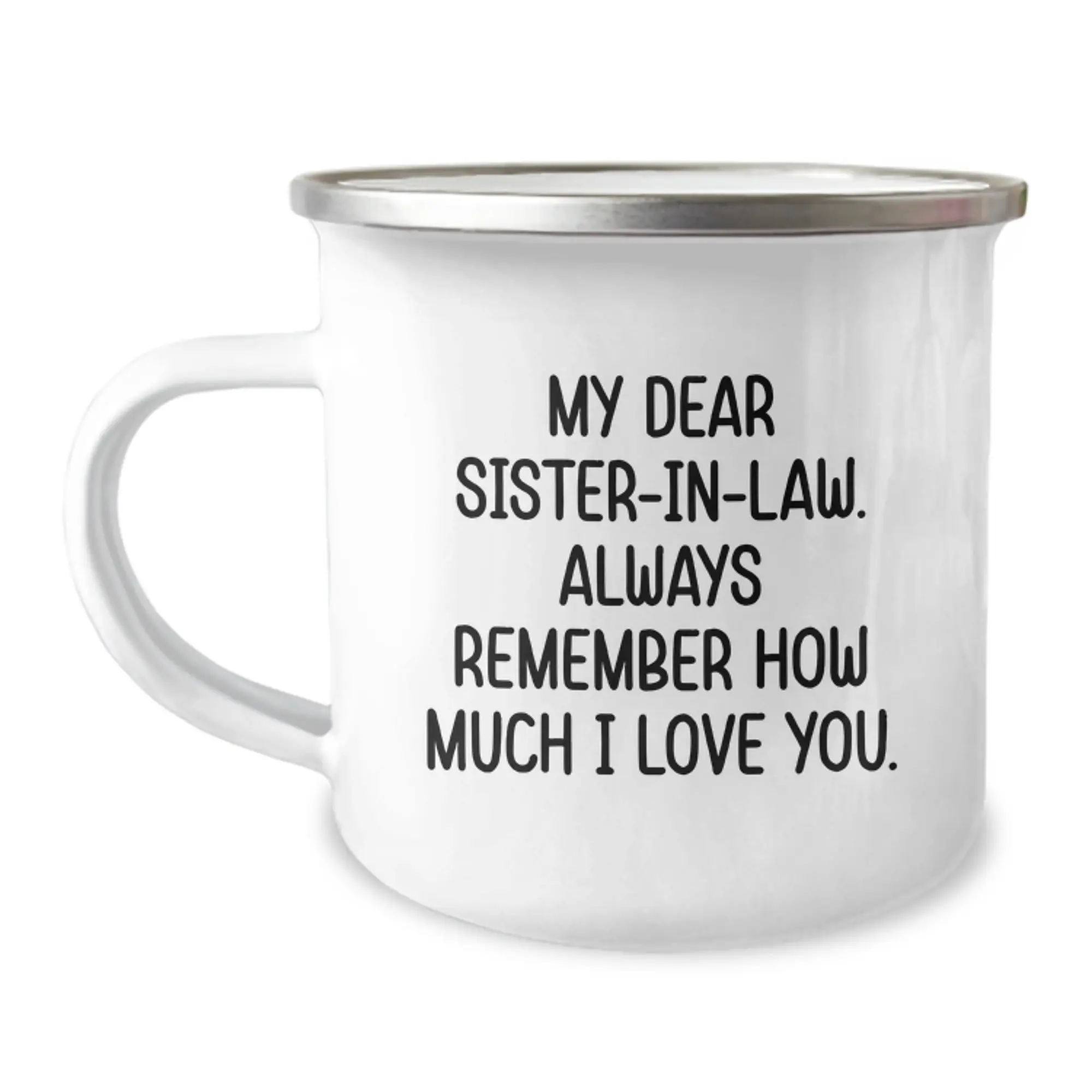Funny Sister-in-law Gifts for Sister-in-law, Camping Mug with Inspirational Quote, Gifts from Men, Women, Friends, Family, Unique Mother's Day Unique Gifts for Sisters - Image 1
