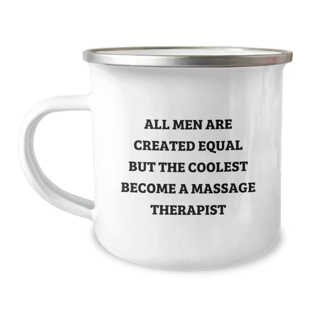 Birthday Gift Massage Therapist Camping Mug Present for Her with Quote - Image 1