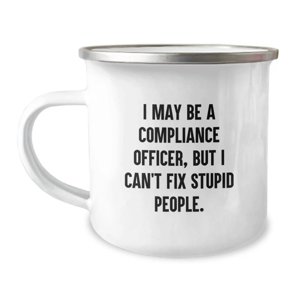 Compliance Officer Camping Mug for Coworkers Idea Birthday Gift - Image 1